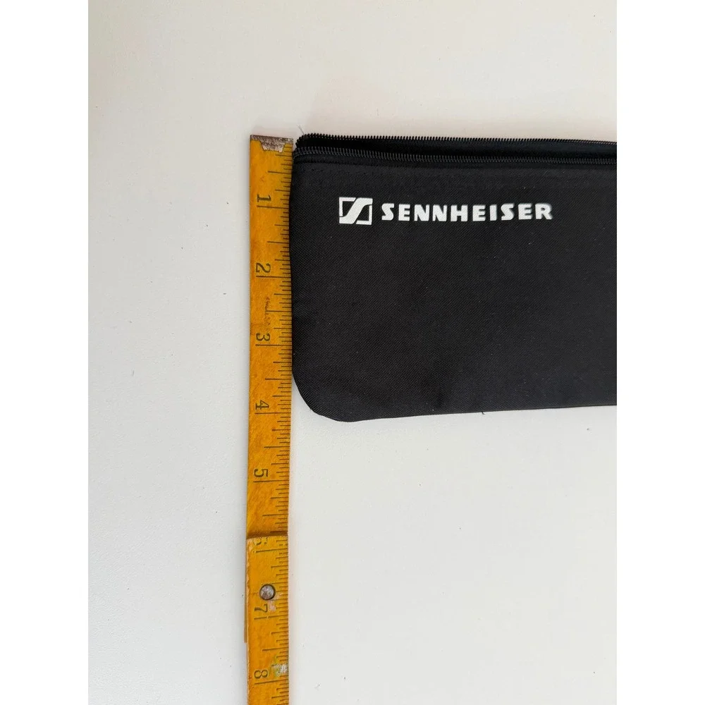 Sennheiser Evolution Microphone Zippered Storage Pouch Black Canvas Case Bag